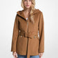 Wool Blend Hooded Coat