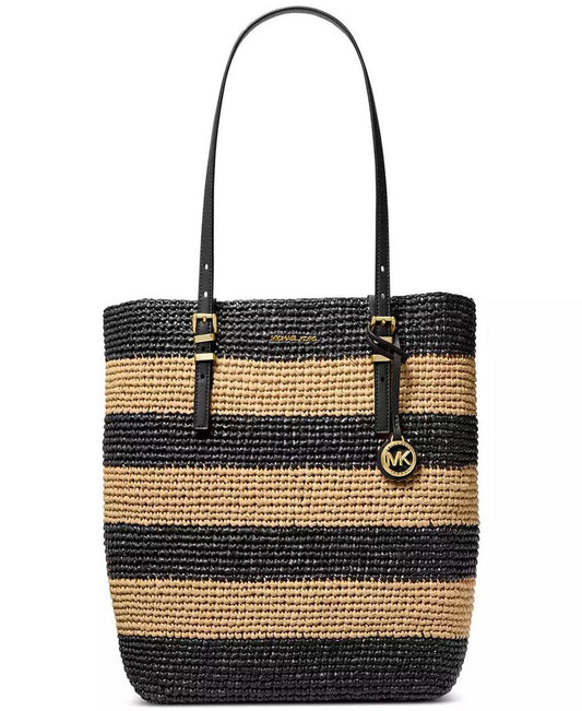 Quinn Large North South Woven Tote