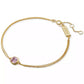 23k Gold-Plated Sterling Silver colored Sapphire (7/8 ct. t.w.) Double-Chain Bracelet