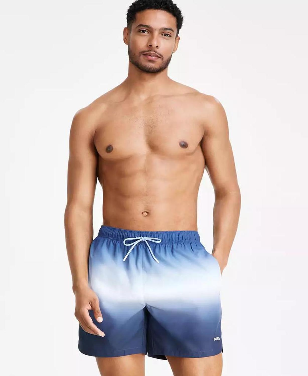 Men's Color Gradient Swim Trunks