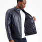 Men's Faux Leather Moto Jacket