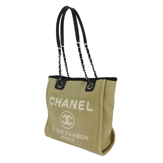 Chanel Deauville  Canvas Tote Bag (Pre-Owned)