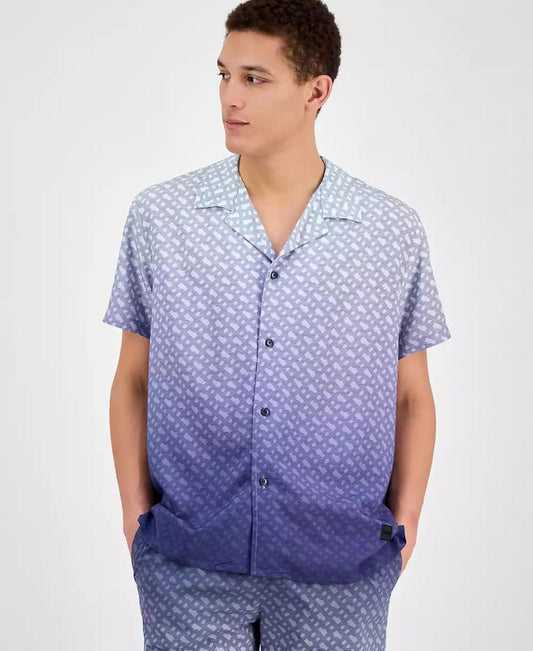 Men's Logo-Pattern Shirt