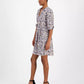 Women's Dorena Printed Tie-Neck A-Line Dress