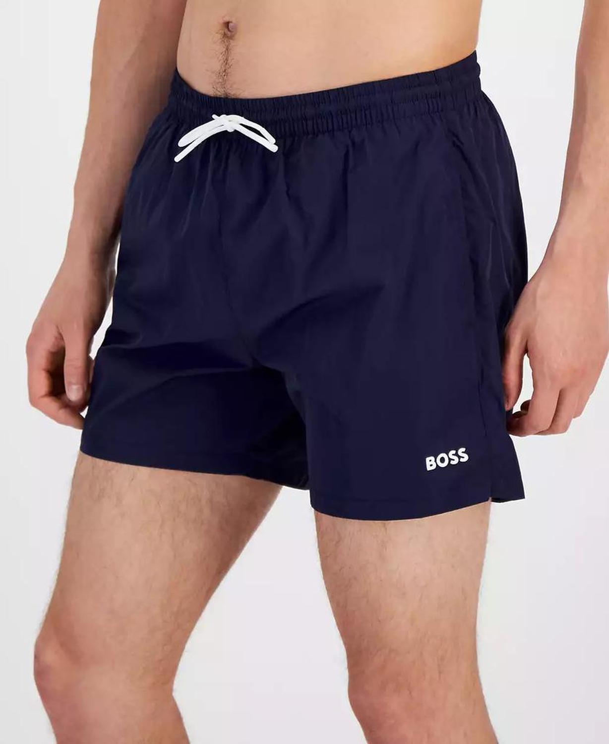 Men's Lee Drawstring 5.3" Swim Trunks, Created for Macy's