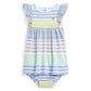 Striped Knit Oxford Dress & Bloomer (Infant)