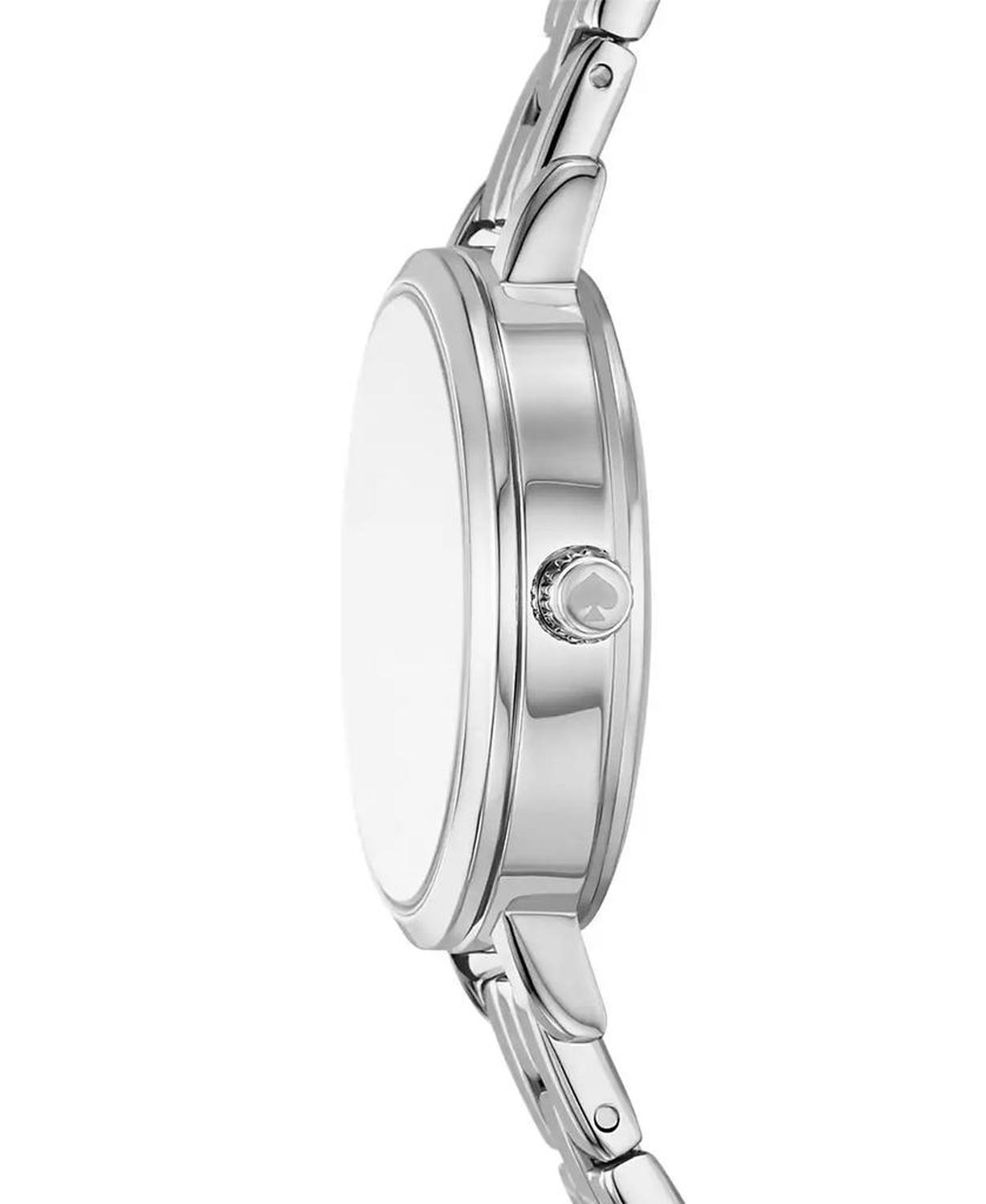 Women's Metro Three-Hand Silver-Tone Alloy Watch and Bracelet Set, 30mm