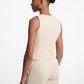 Linen and Cotton Twill Vest