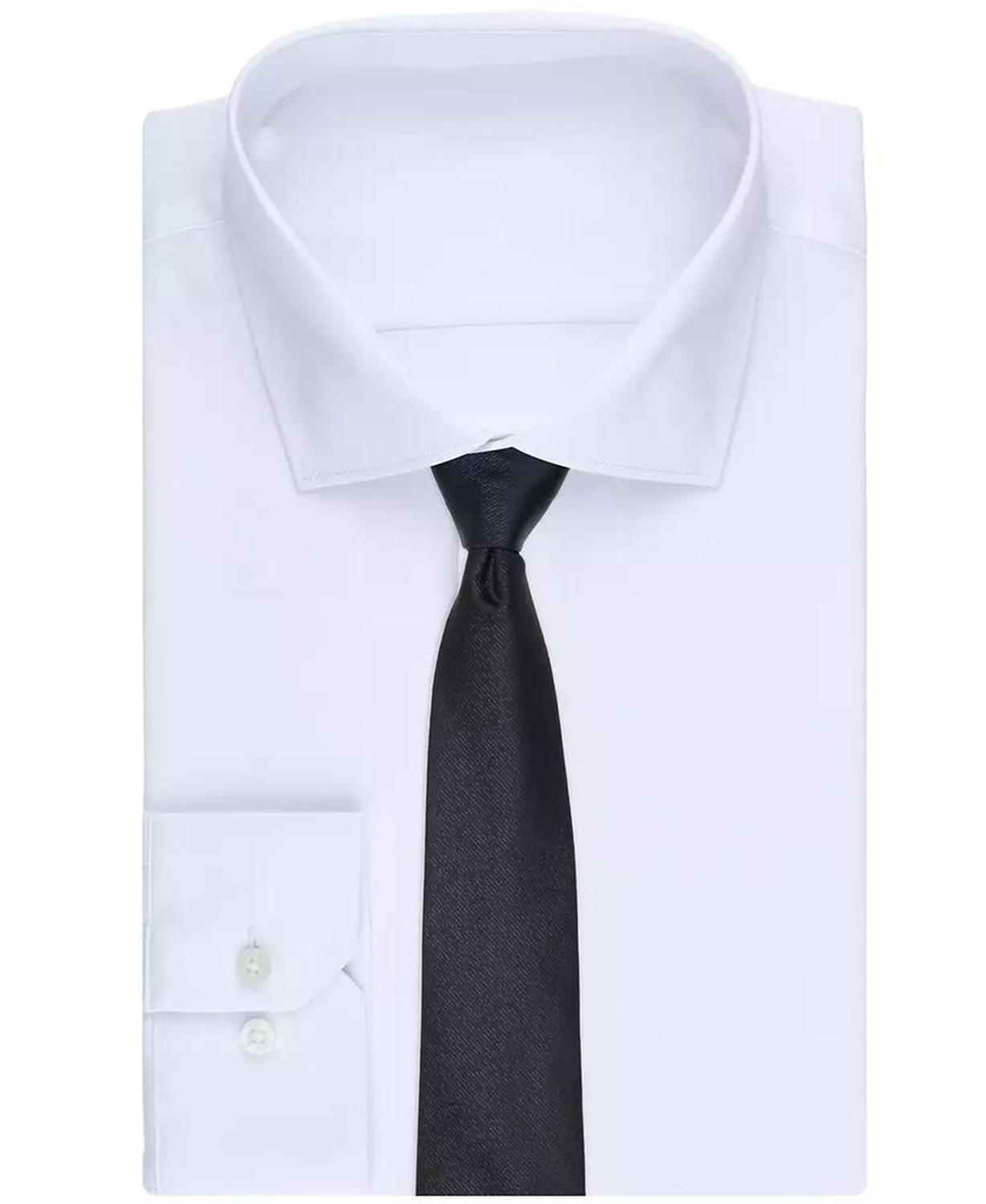 Men's Shiny Solid Tie