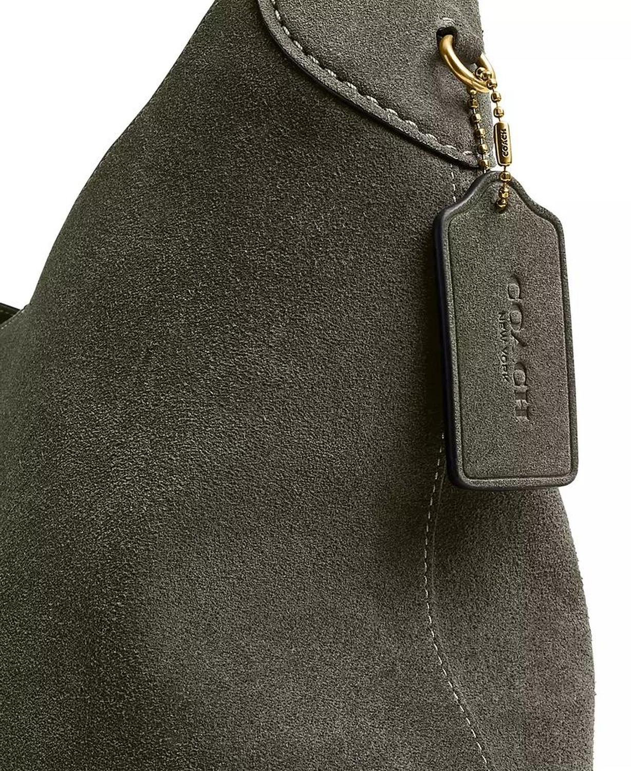Brooklyn Large Suede Shoulder Bag 34