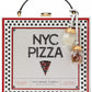 Slice Printed Spazzolato Leather Mini Pizza Box Bag