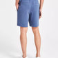 Men's Athletic-Fit Stretch Textured Logo 9" Shorts