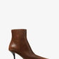 Selina Burnished Leather Ankle Boot
