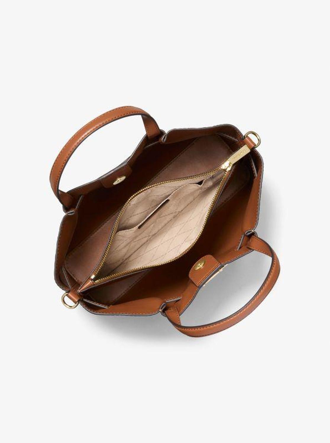 Carson Medium Crocodile Embossed Satchel