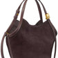 Deco Medium Suede Tulip Tote Bag