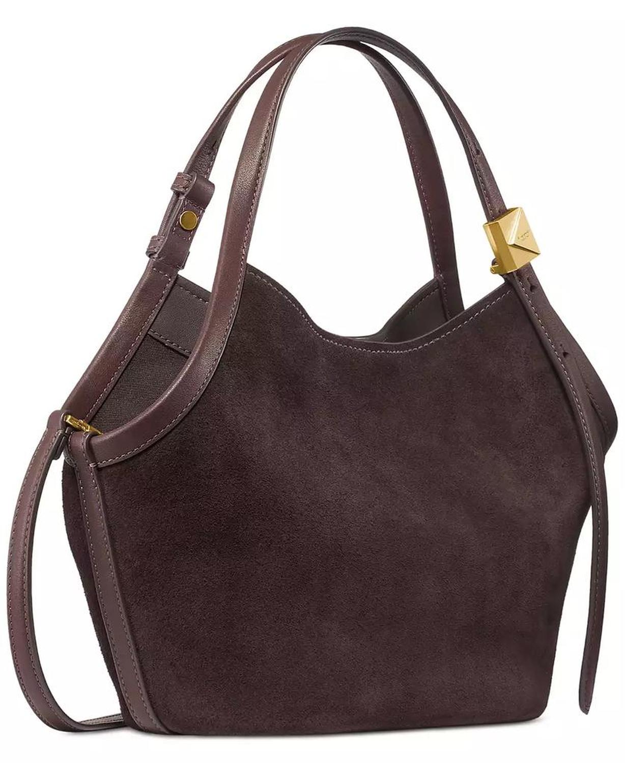 Deco Medium Suede Tulip Tote Bag