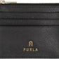 Furla Camelia Logo Plaque Zip-Up Small Card Holder