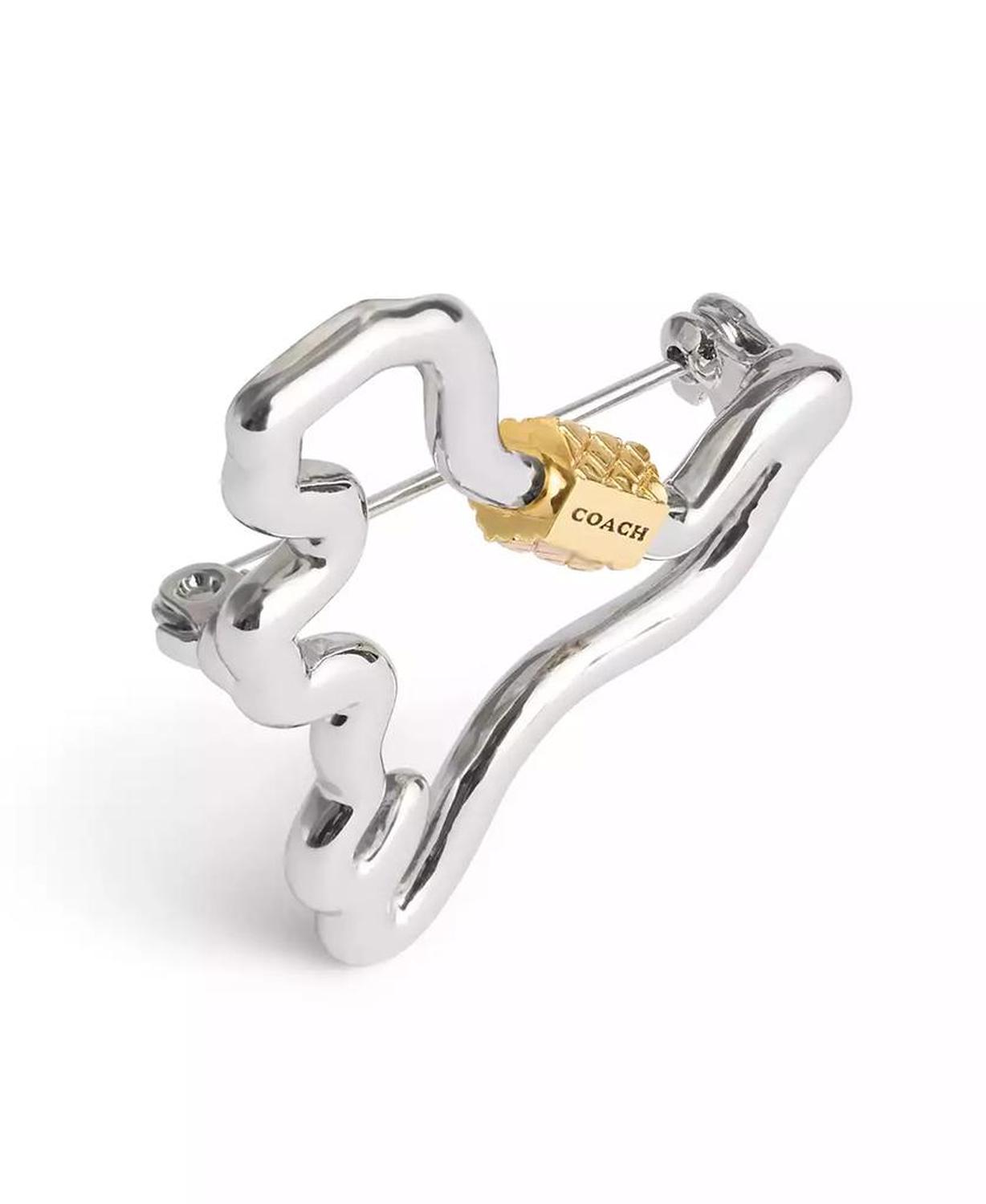 Two-tone Signature Carabiner Rexy Brooch