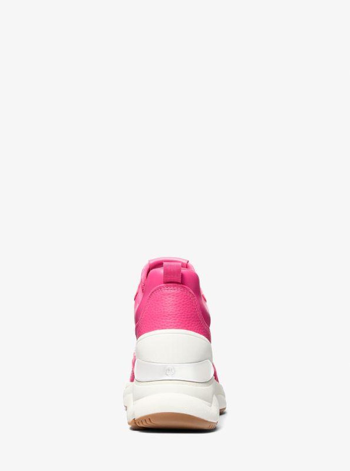 Katrina Sequined Mixed-Media Trainer