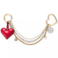 Jewel Heart Chain Charm