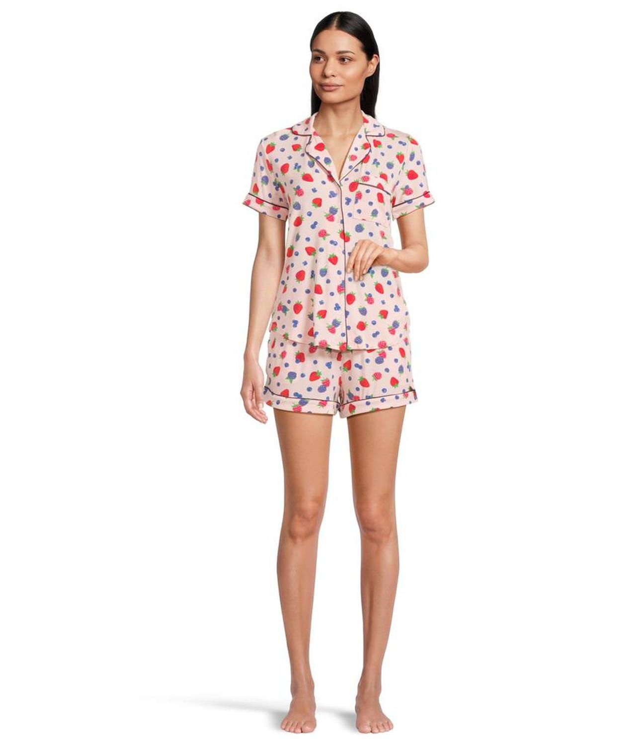 Short Sleeve Boxer PJ Set