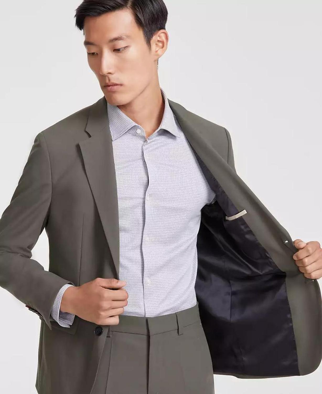 Men's Modern-Fit Solid Suit Separate Jacket