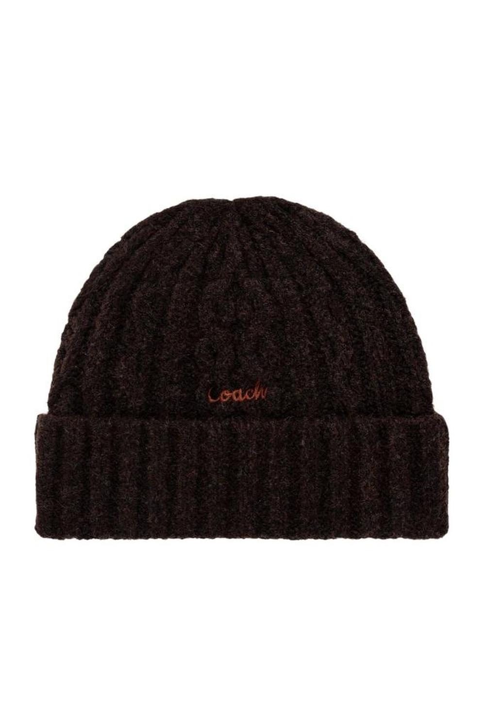 Coach Logo Embroidered Knitted Beanie