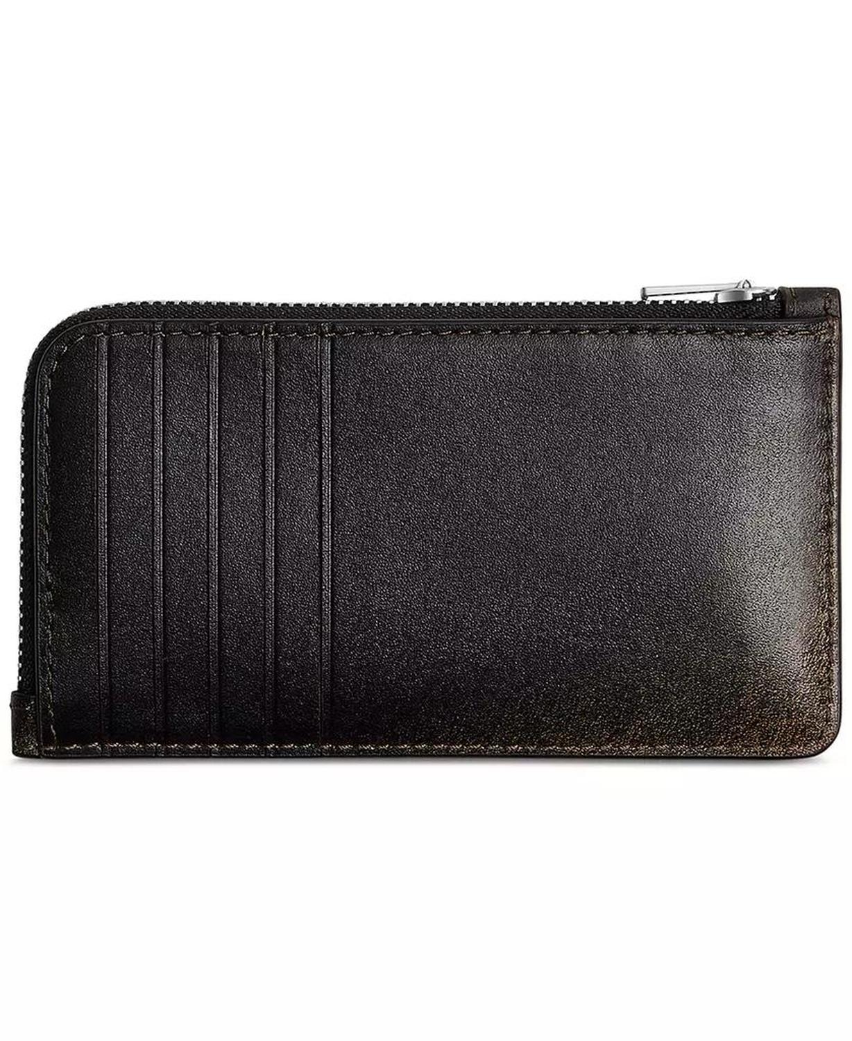 Leather New York Zip Card Case