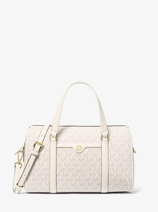 Jet Set Travel Medium Signature Logo Duffel Crossbody Bag