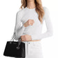 Cynthia Small North South Leather Satchel