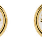 Gold 'The Button Stud' Earrings