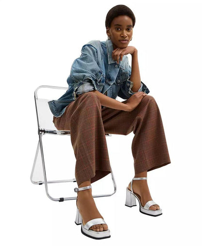 Women's Tea Rose Square Toe Platform Sandals