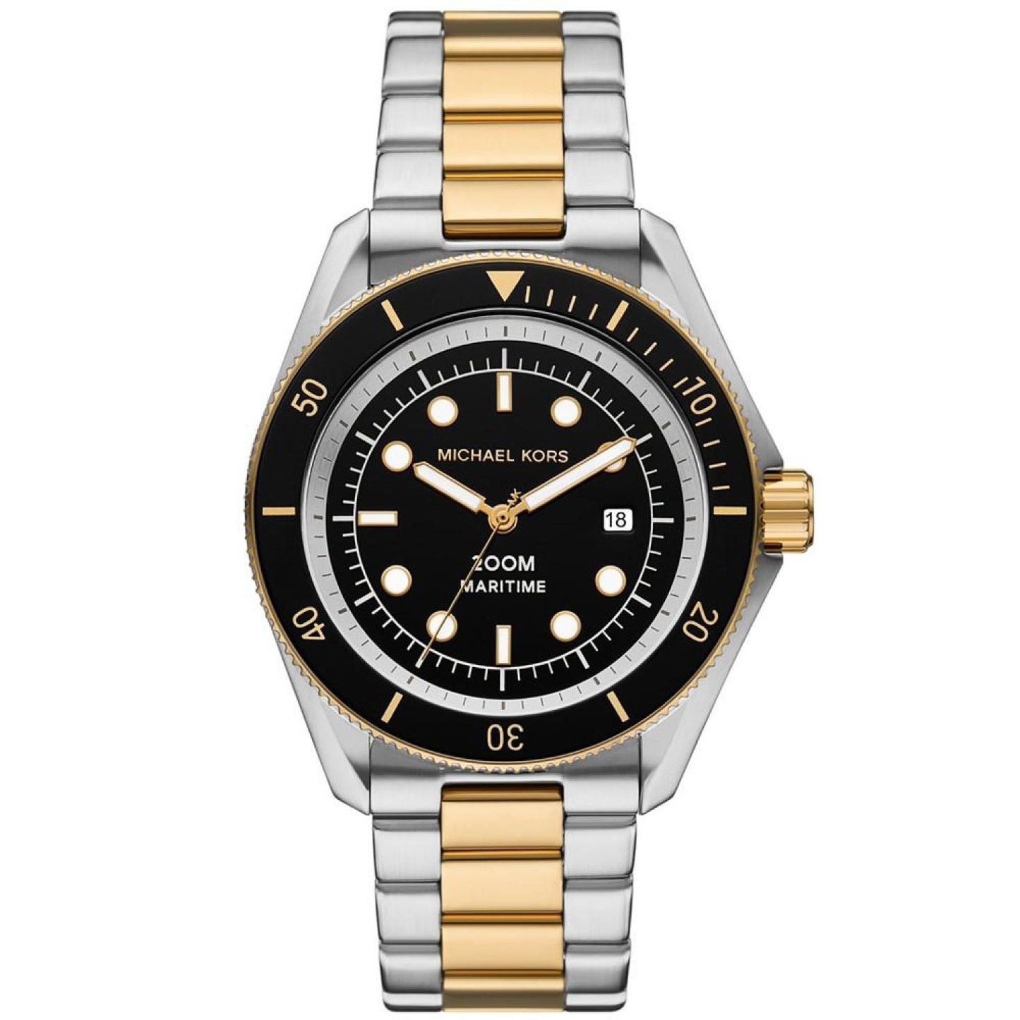 Men's Maritime Three-Hand Two-Tone Stainless Steel Watch 42mm