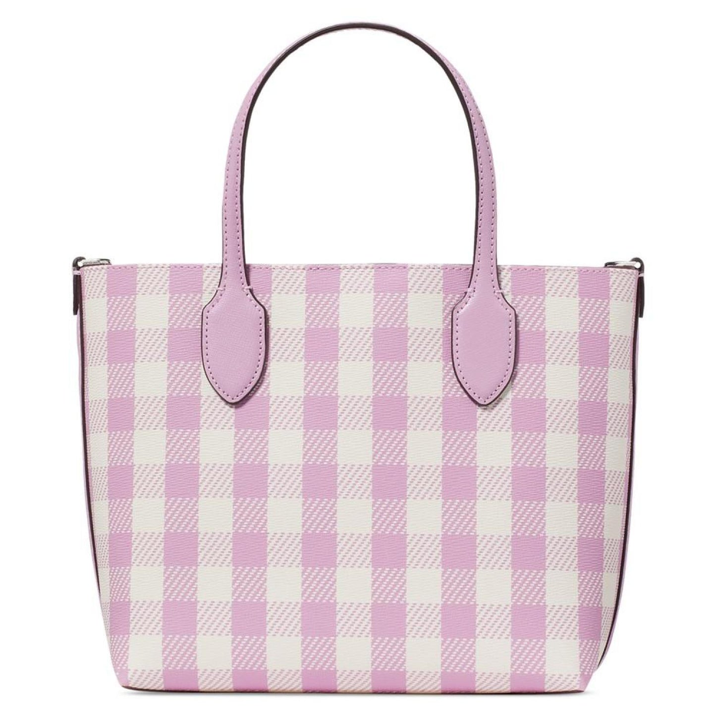 Bleecker Gingham Printed PVC Small Crossbody Tote