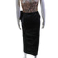 Marchesa Womens Pink Black Beaded Cap Sleeve Drape Detail Gown Dress