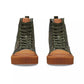The High Top Camouflage Jacquard Sneakers