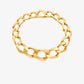 Precious-Metal Plated Brass Curb Link Necklace