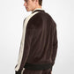 Stripe Velour Zip-Up Jacket