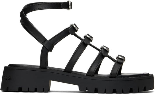 Black 'The Kiki Gladiator' Sandals