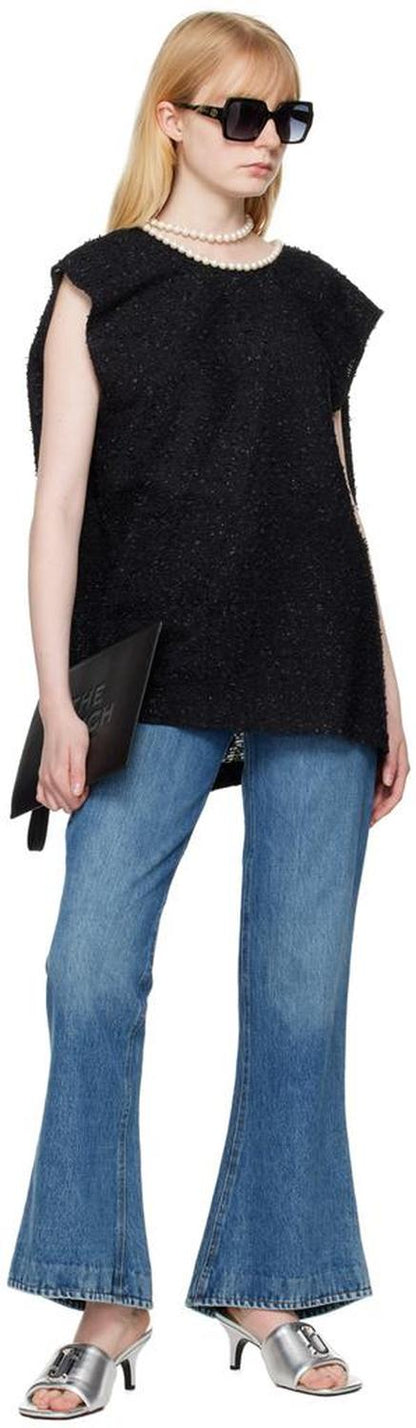 Black 'The Leather Large Pouch' Pouch