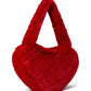 Luver Faux Fur Heart Tote