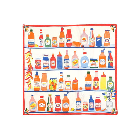 Women's Hot Sauce Silk Square Scarf