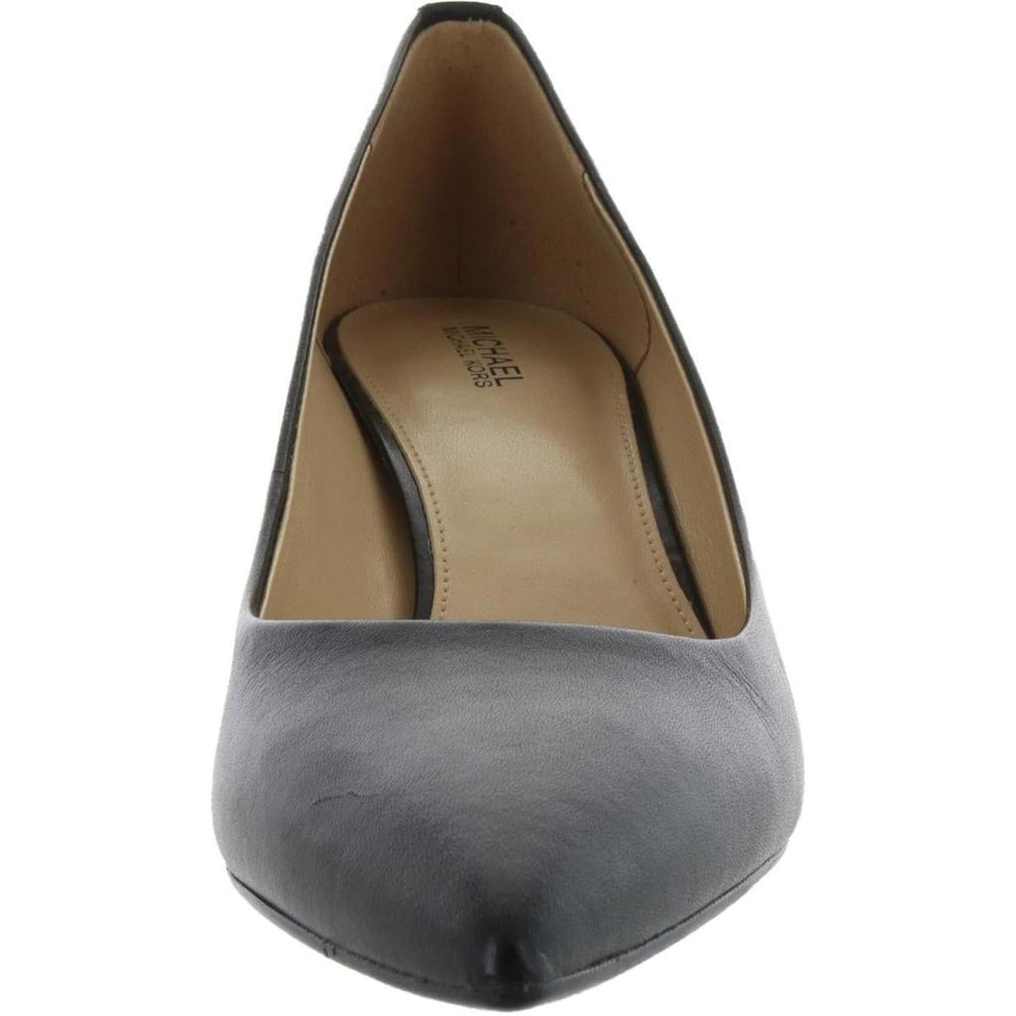 Flex Womens Leather Covered Heel Kitten Heels