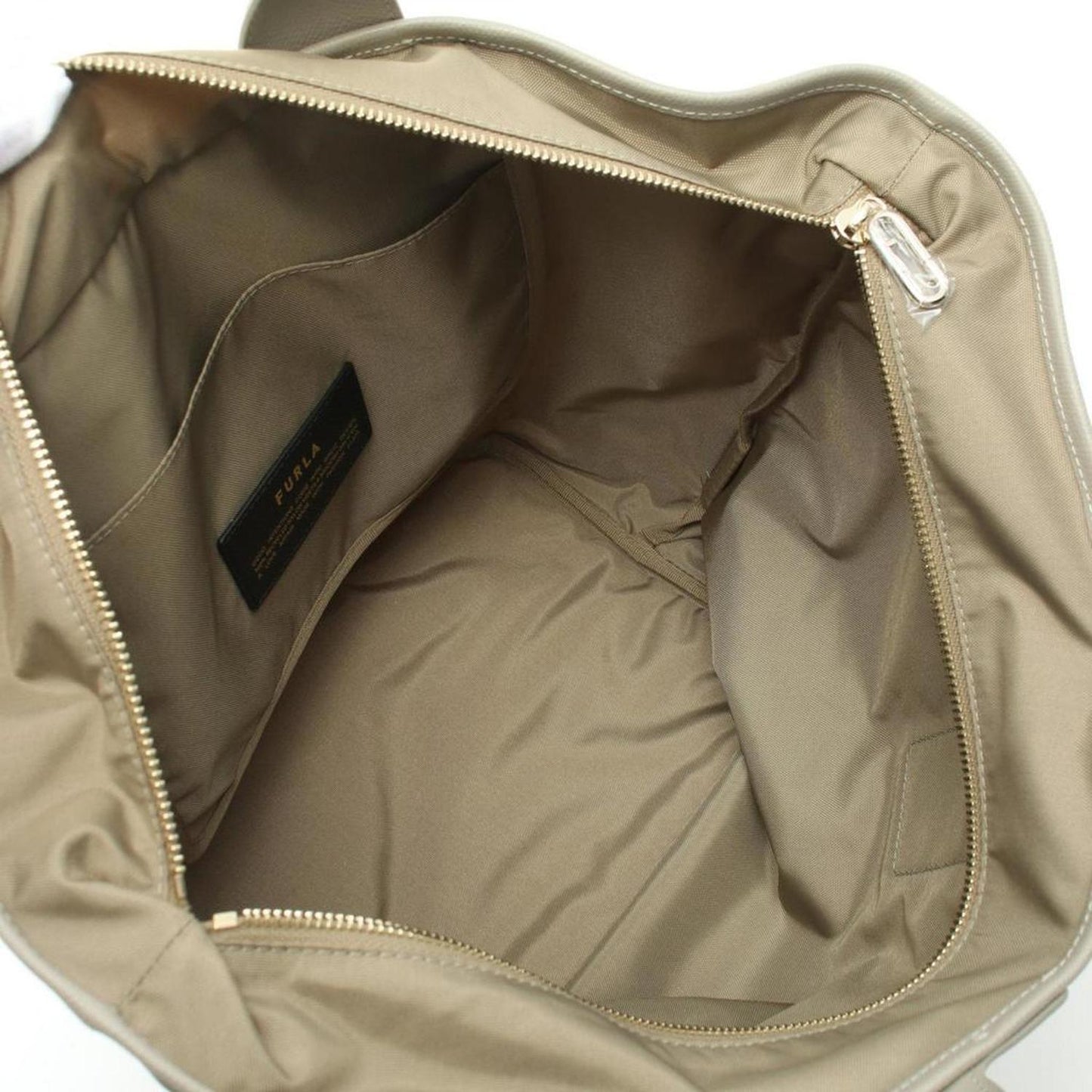 Leather Nylon Canvas Tote Bag
