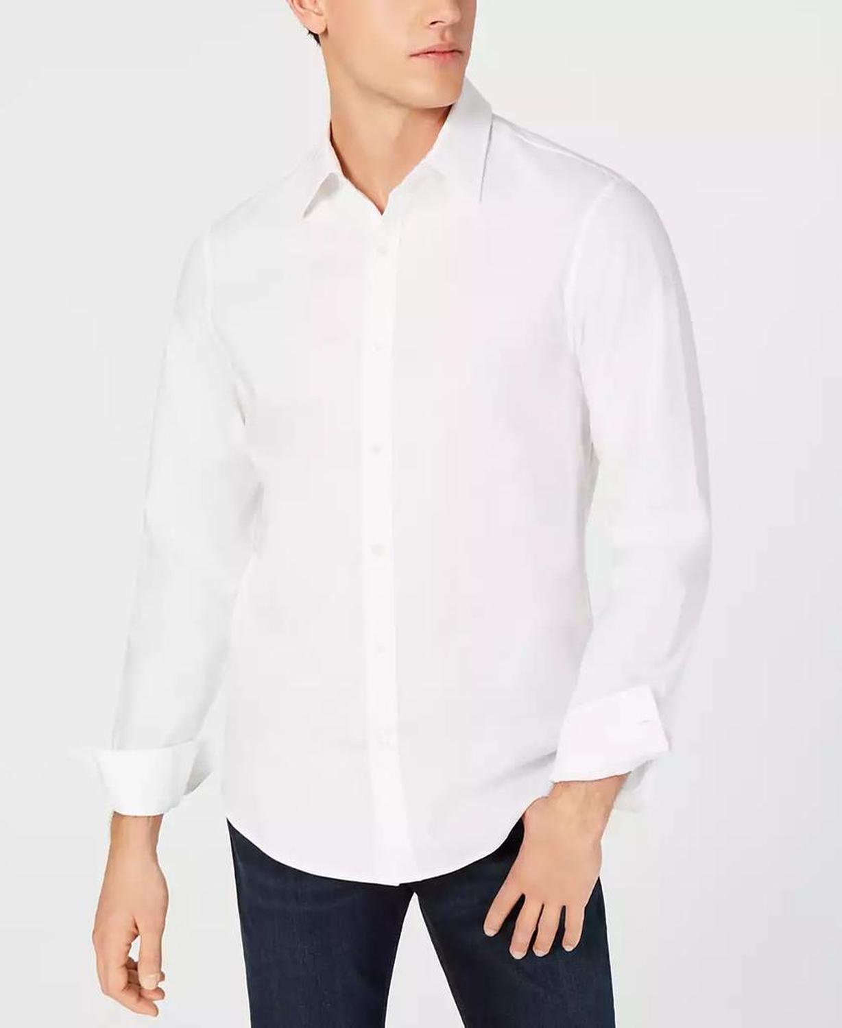 Men's Stretch Button-Front Shirt