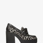 Cameron Leopard Print Calf Hair Platform Loafer