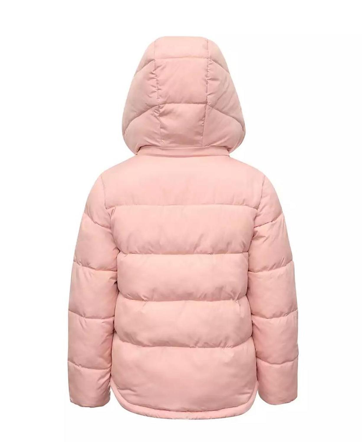 Toddler & Little Girls Puffer with Sherpa Collar
