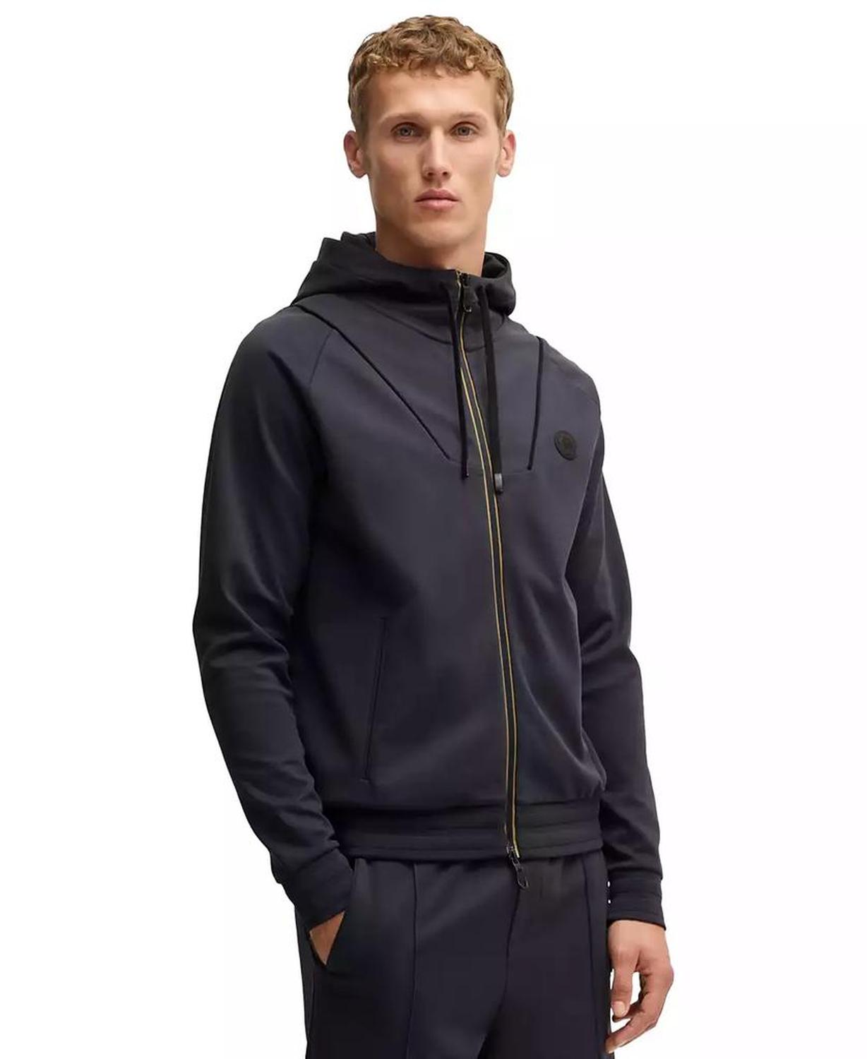 Men's Double B Monogram Zip-Up Hoodie