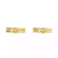 Gold Plated Buckle Hoop Earrings