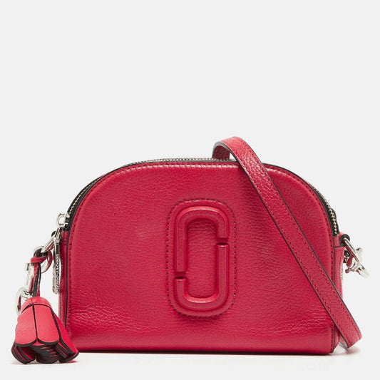Marc Jacobs Coral Leather Small Shutter Camera Crossbody Bag